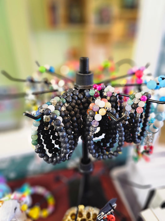 Gemstone beaded bracelets