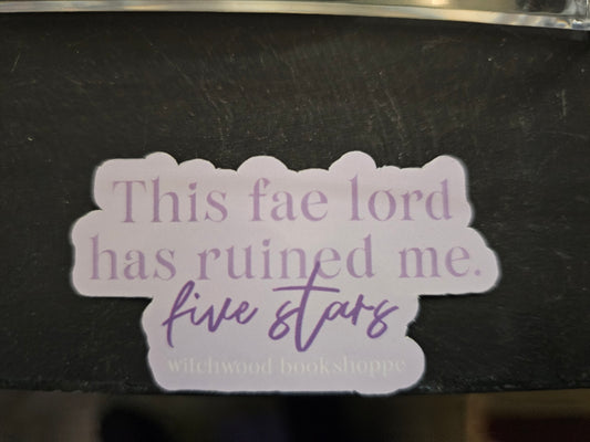 This Fae Lord has Ruined Me, Five Stars- 2in