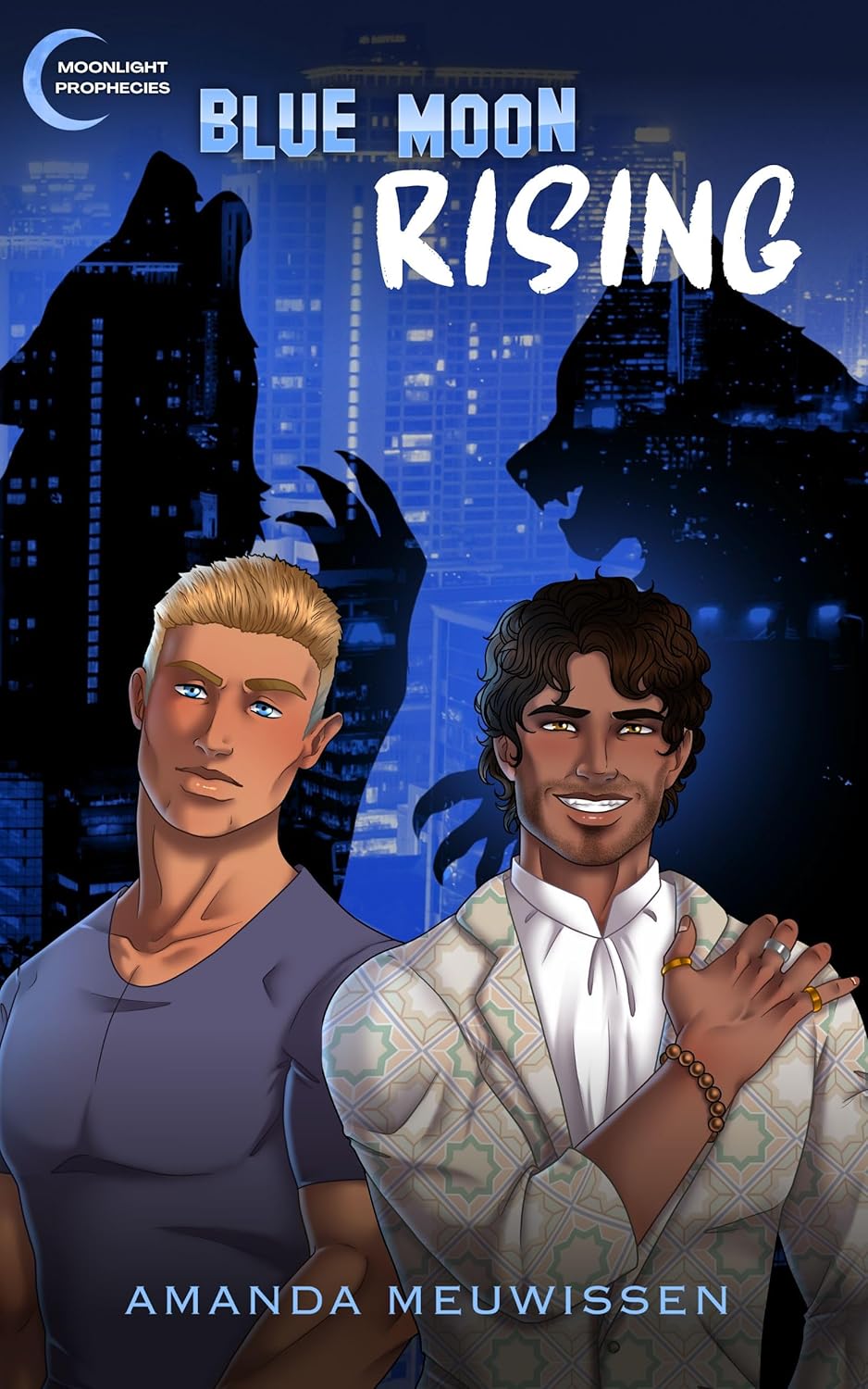 Blue Moon Rising (Moonlight Prophecies Book 2)- Illustrated Cover