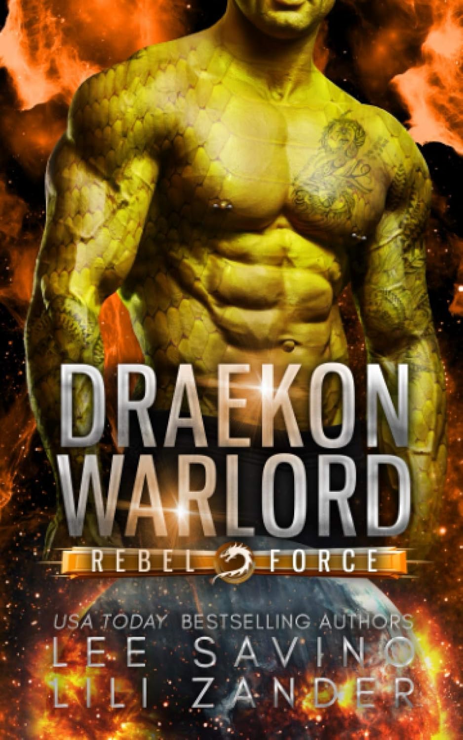Draekon Warlord: A SciFi Dragon Shifter Romance (Rebel Force #4)